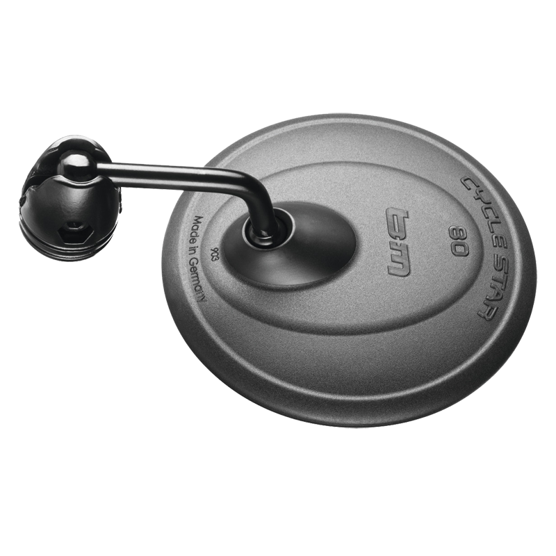 Busch & Müller Rückspiegel, CYCLE STAR 80, L:5 cm, Bride und Klemmkonus: 17.2-22.0mm, he6