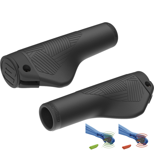 Ergotec Griffe, EG-Active Flex, Griff-Ø: 22.2mm Länge:133mm/133mm, 165g