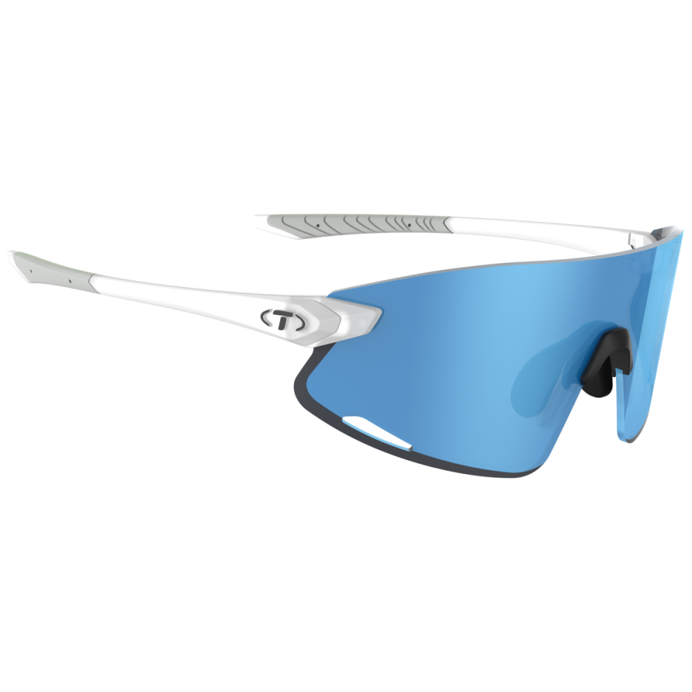 Tifosi Sonnenbrille, Vogel XC, Satin Clear, S-M, Sky Blue Mirror