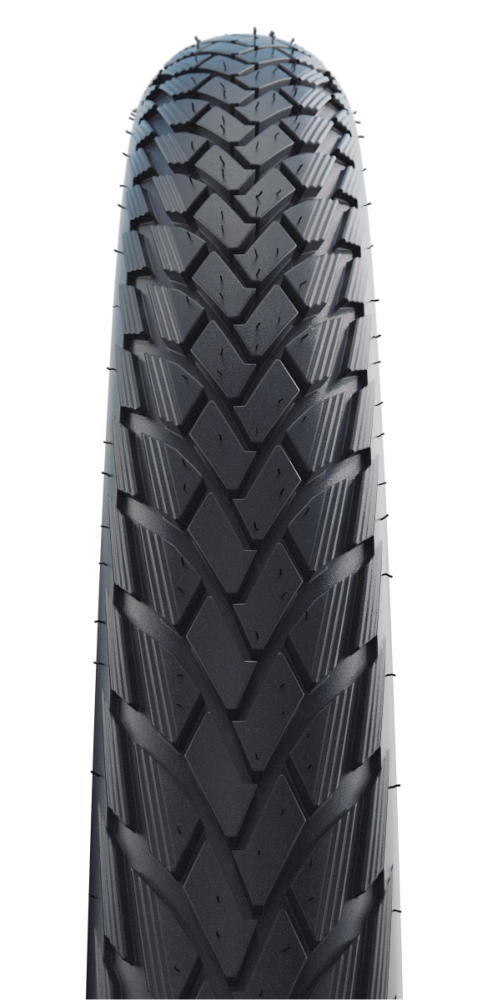 Schwalbe Pneu Green Marathon, GG, Starr mit Reflexstreifen, black