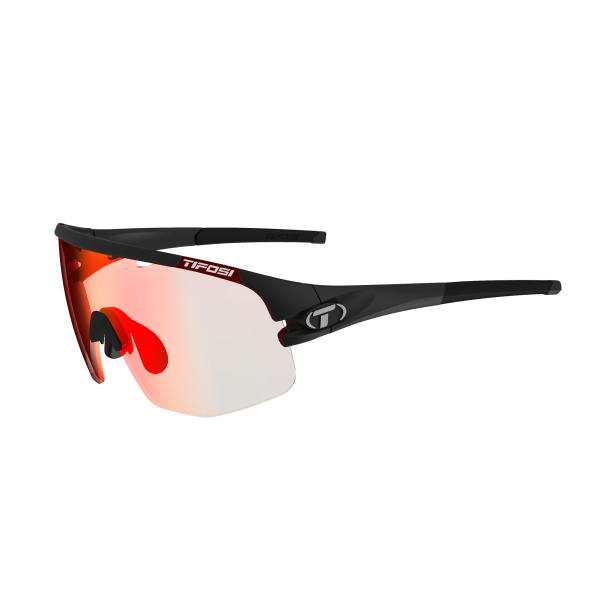 Tifosi Sonnenbrille, SLEDGE Lite, Matte Black, M-XL, Clarion Red Fototec