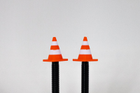 LuCycle Valvecap PETG 1 Paar - Presta, Trafficone