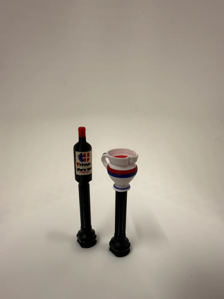 LuCycle Valvecap PETG 1 Paar - Presta, Merlot x Boccolino