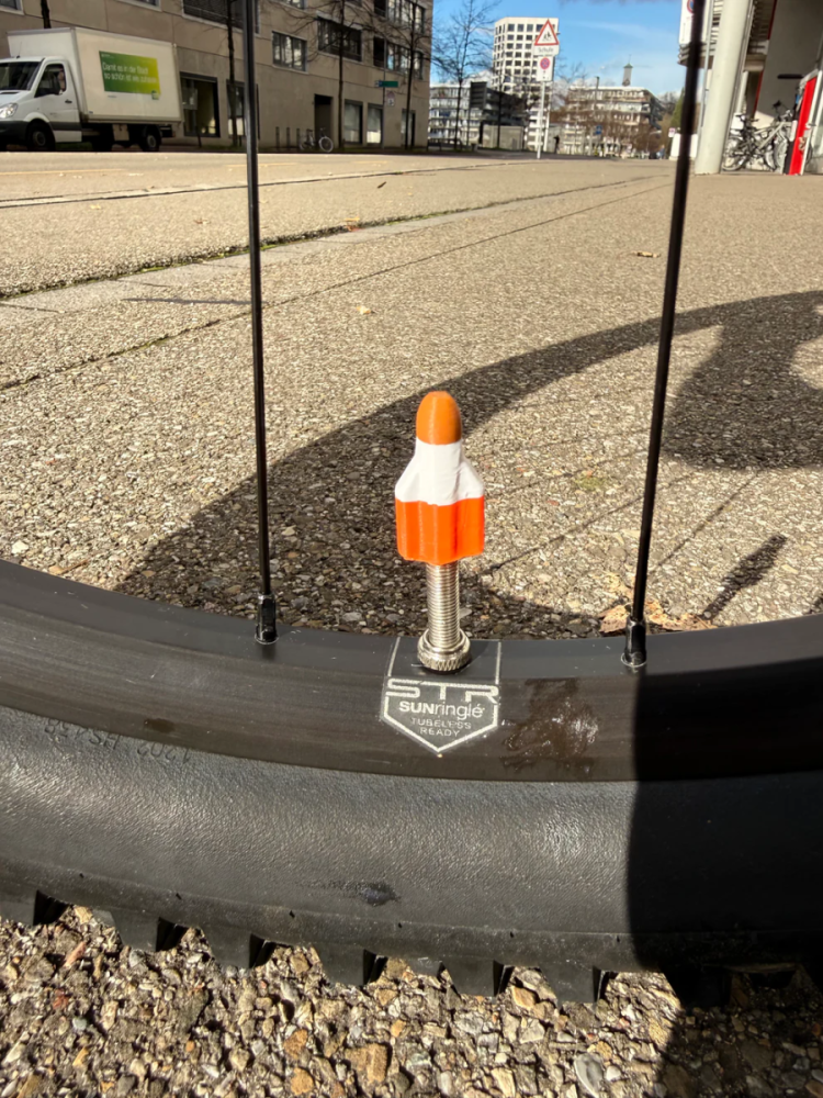 LuCycle Valvecap PETG 1 Paar - Schrader (Autoventil), Raketenglace