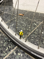 LuCycle Valvecap PETG 1 Paar - Schrader (Autoventil), Bumblebee