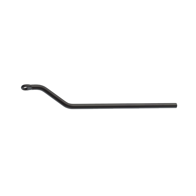Tubus Befestigungsstrebe, Alu schwarz , 220 mm, 35 mm Kröpfung