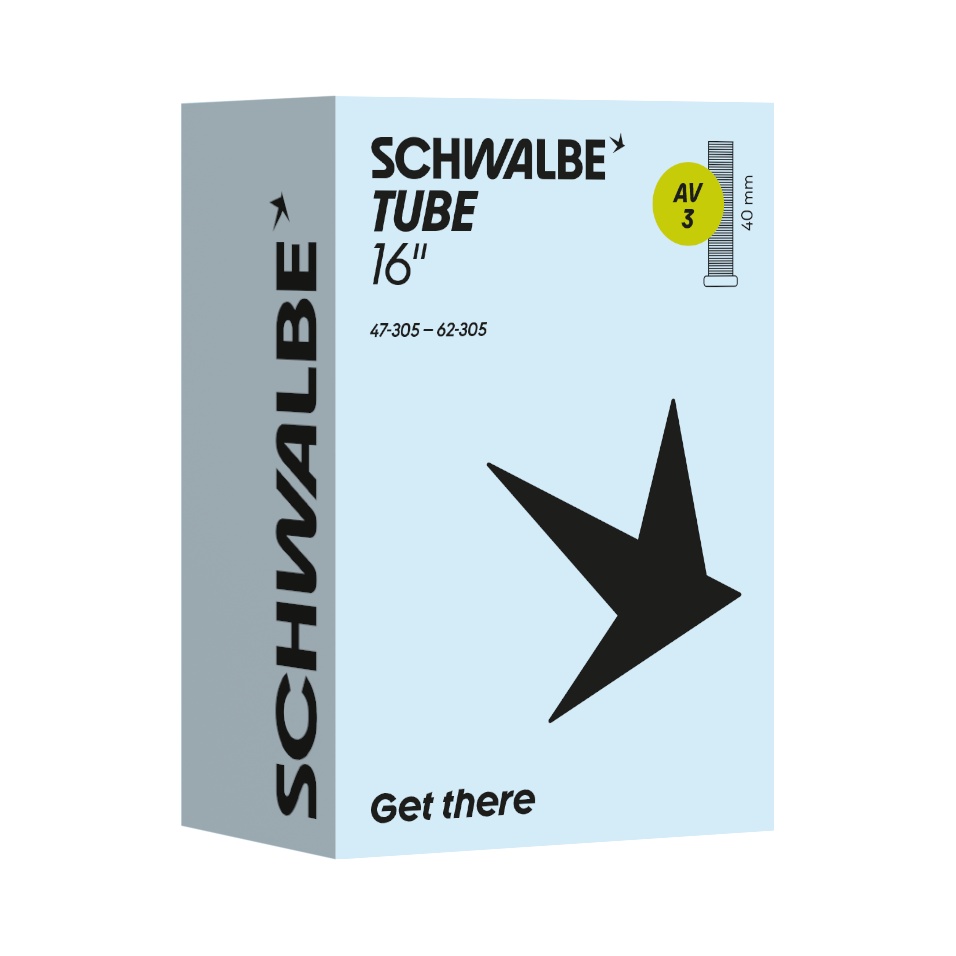 Schwalbe Schlauch AV3 16" 47/62-305 Autoventil 40mm