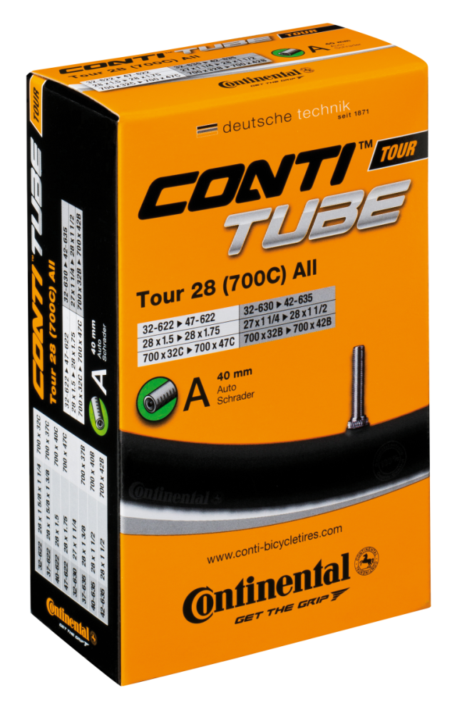 Continental Schlauch Compact 10/11/12" 44/62-194/222 Autoventil