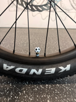 LuCycle Valvecap PETG 1 Paar - Schrader (Autoventil), Fussball