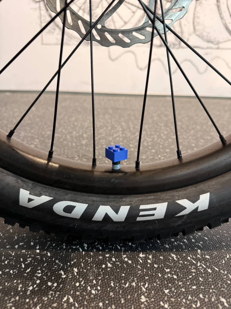 LuCycle Valvecap PETG 1 Paar - Schrader (Autoventil), Lugo blau