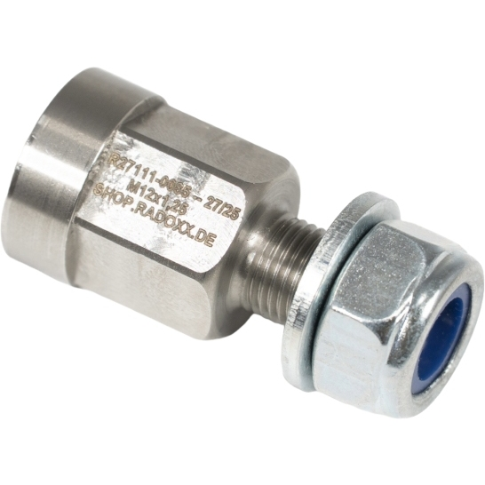 Radoxx Components Vollachsen-Adapter, AxXle für Trailer , M12 x 1.25 , Edelstahl