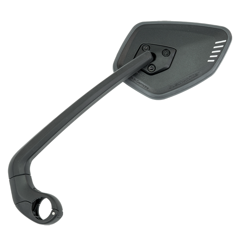 Busch & Müller Rückspiegel, CYCLE STAR E, Memory Funktion, Bride 22.2mm, LINKS, Schwarz, 913/512VLGE